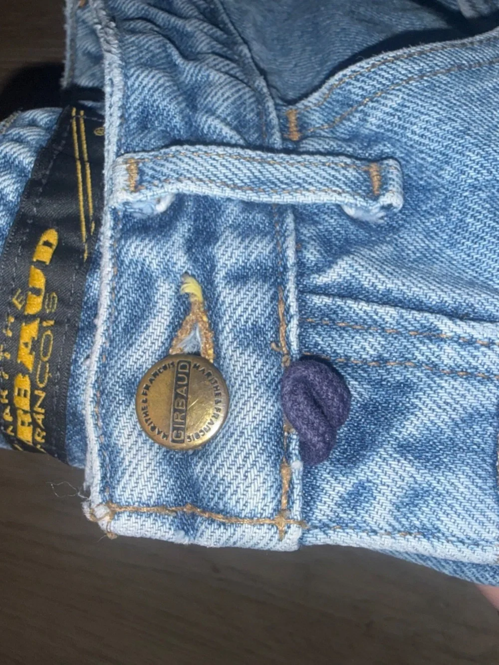 Vintage Mireud Francois Distress Denim Cutoff Shorts 90s Western Grunge Festival